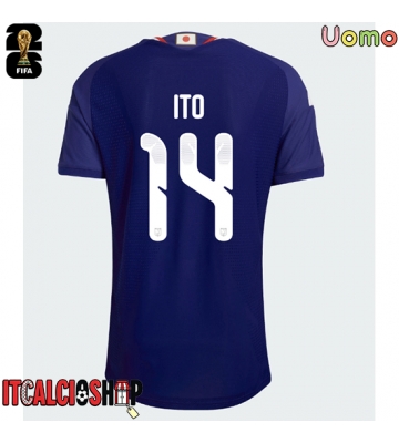 Giappone Junya Ito #14 Prima Maglia Mondiali 2026 Manica Corta